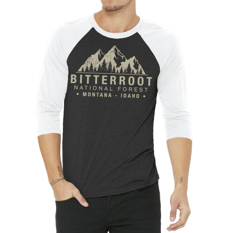 Bitterroot National Forest Montana Idaho Pullover 3/4 Sleeve Shirt by badieu97 | Artistshot