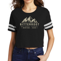 Bitterroot National Forest Montana Idaho Pullover Scorecard Crop Tee | Artistshot