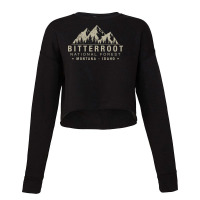 Bitterroot National Forest Montana Idaho Pullover Cropped Sweater | Artistshot