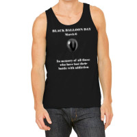 Black Balloon Day Overdose Awareness Addition T Tank Top | Artistshot