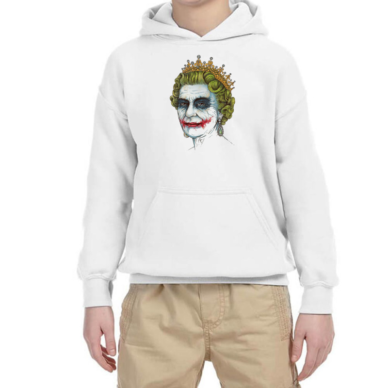 Funny Queen Joker Youth Hoodie by Disgus_Thing | Artistshot