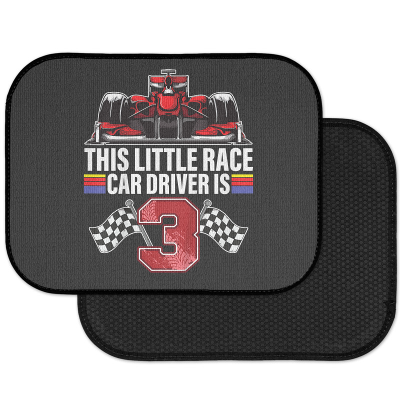 Kids 3 Year Old Race Car Birthday Formula 3rd Racing Party Gift Rear Car Mat | Artistshot