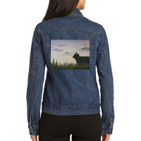 Castlevania Ending Ladies Denim Jacket | Artistshot