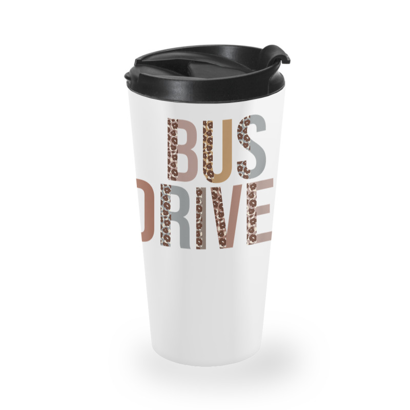 Leopard Bus Driver Supplies Funny Back To School Travel Mug | Artistshot