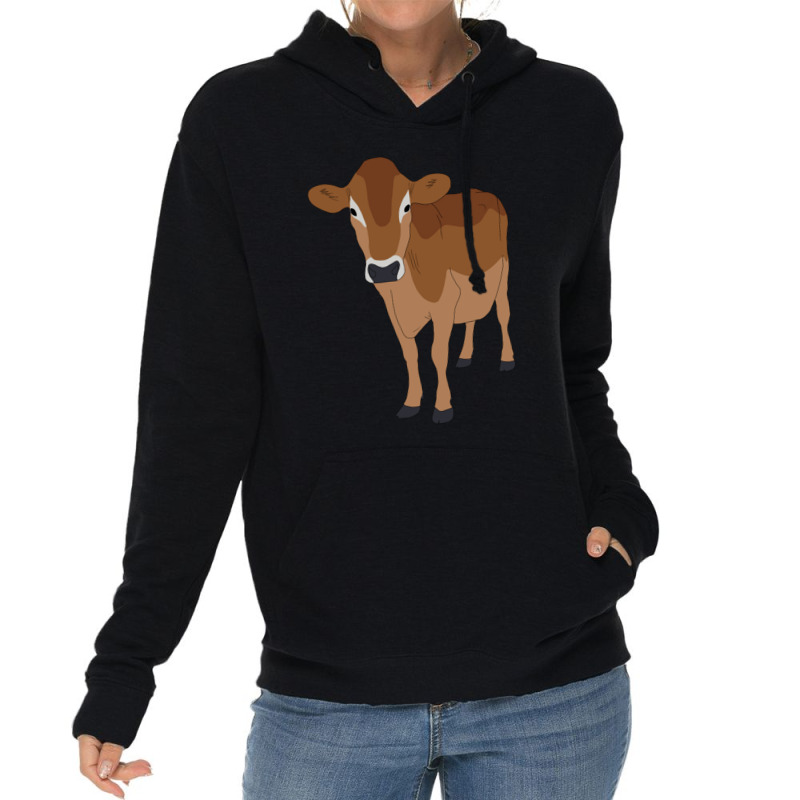 Jersey Cow Long Lightweight Hoodie | Artistshot