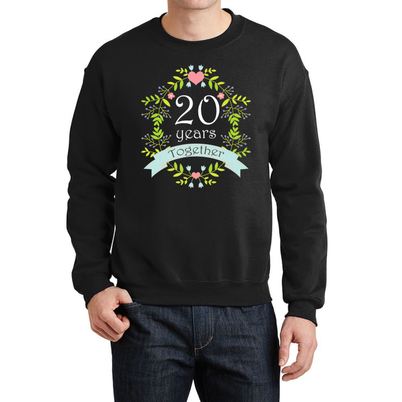 20th Wedding Anniversary Party Photo Crewneck Sweatshirt by Bertrand Angulo | Artistshot