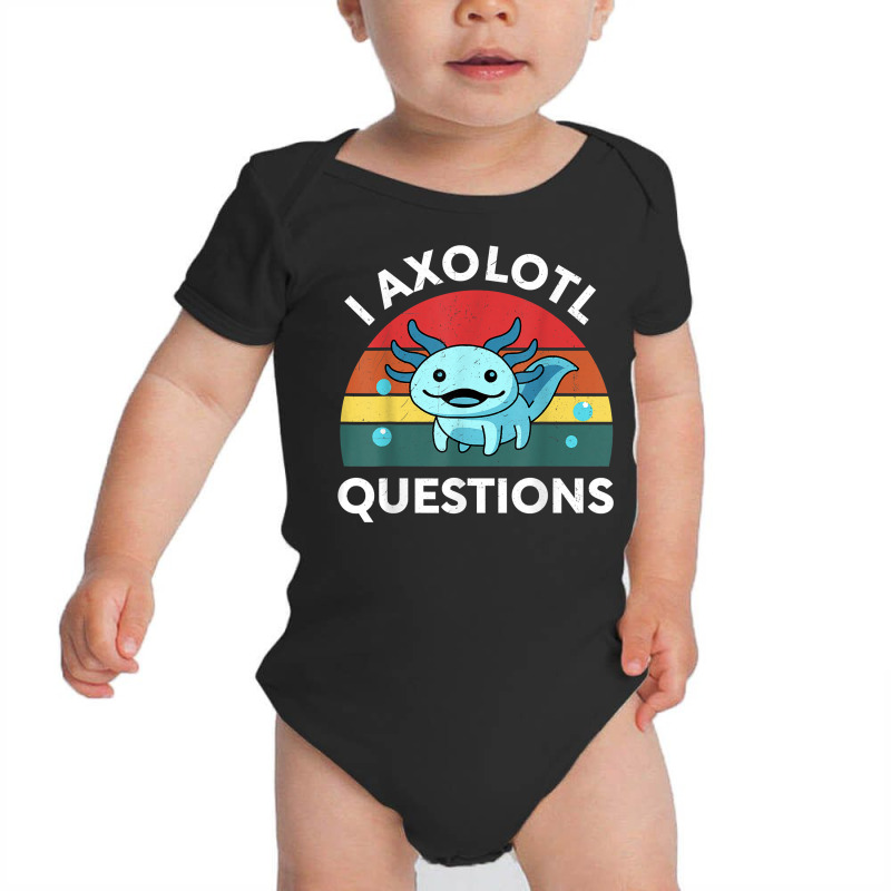 Retro Anime Shirt I Axolotl Questions Amine Lovers Gift T Shirt Baby Bodysuit by cm-arts | Artistshot