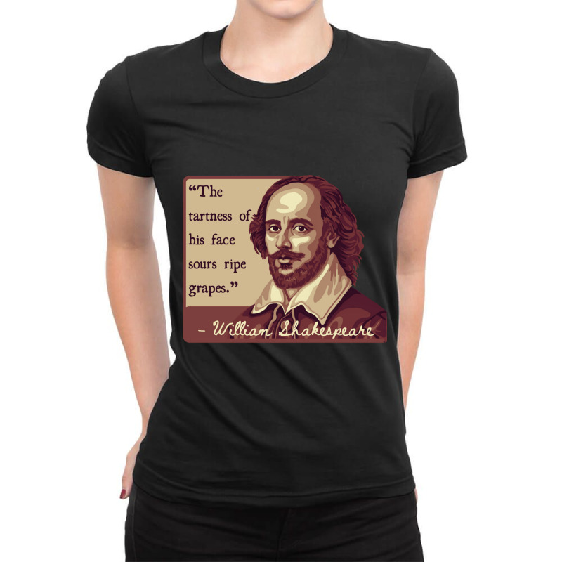 Shakespeare Insult Ladies Fitted T-Shirt by cm-arts | Artistshot