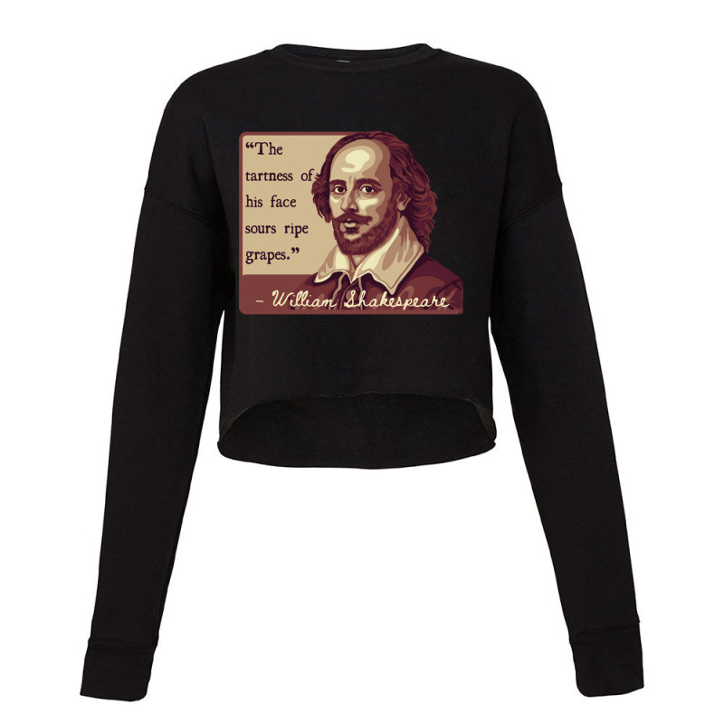 Shakespeare Insult Cropped Sweater by cm-arts | Artistshot