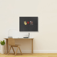 Peace Cows Landscape Canvas Print | Artistshot