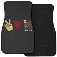 Peace Cows Front Car Mat | Artistshot