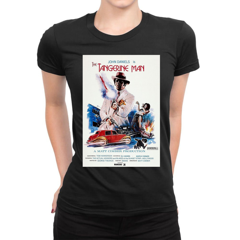 Vintage Movie Poster Art The Tangerine Man Ladies Fitted T-Shirt by Min02 | Artistshot