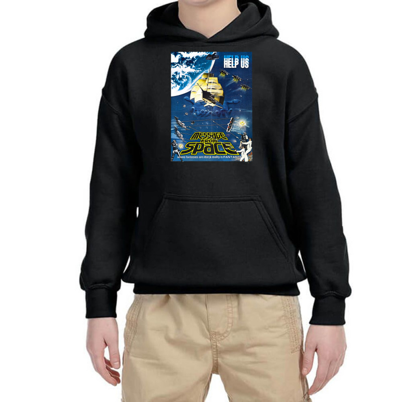 Vintage Movie Poster Message From Space Youth Hoodie by Min02 | Artistshot