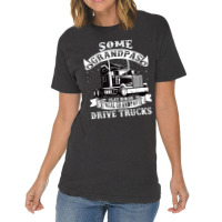 Mens Grandpa, Truck Driver Cool Gift For The Trucker Grandpa Vintage T-shirt | Artistshot