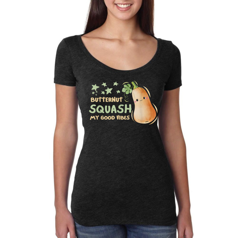 Fresh Farmers Market, Organic Butternut Squash My Good Vibes T Shirt Women's Triblend Scoop T-shirt by cm-arts | Artistshot