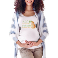 Fresh Farmers Market, Organic Butternut Squash My Good Vibes T Shirt Maternity Scoop Neck T-shirt | Artistshot