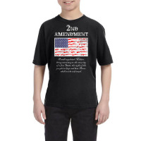 2nd Amendment American Flag Gun Right To Bear Arms Youth Tee | Artistshot