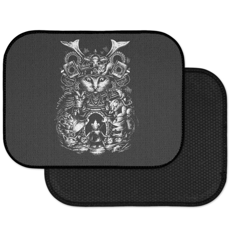 Samurai Cat Rear Car Mat | Artistshot