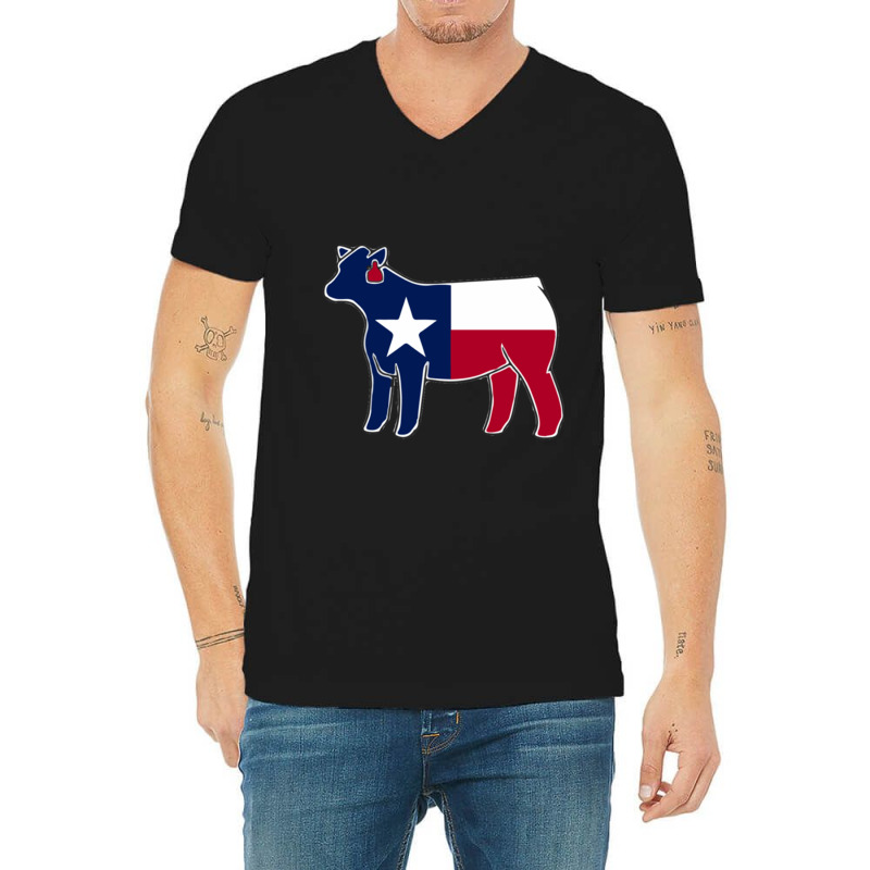 Texas Heifer V-neck Tee | Artistshot