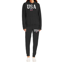 Usa Women Men Kids Patriotic American Flag July 4th Valentine Day Hoodie & Jogger Set | Artistshot