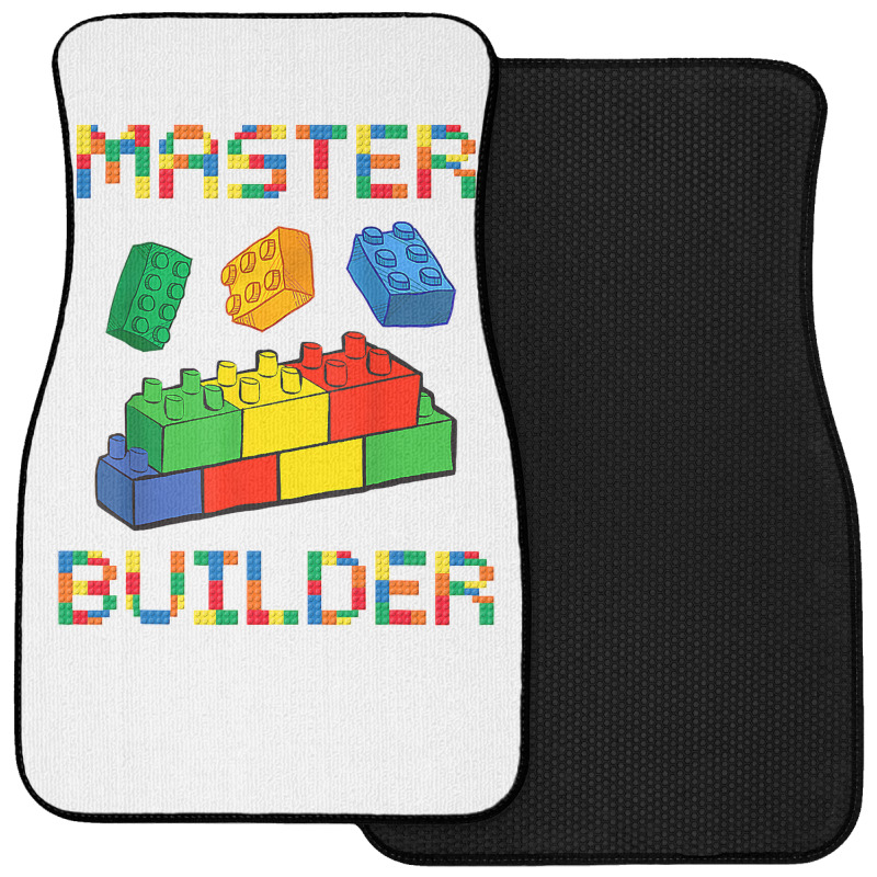 Brick Builder Blocks Building Master Builder Funny Toys Kids Front Car Mat | Artistshot