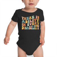 There Is Ability In Every Disability Awareness Special Needs T Shirt Baby Bodysuit | Artistshot