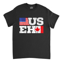 Useh Leaf Canadian American Flag Canada Usa Flag Gift Classic T-shirt | Artistshot