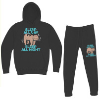 Sleep All Day Sleep All Night Hoodie & Jogger Set | Artistshot