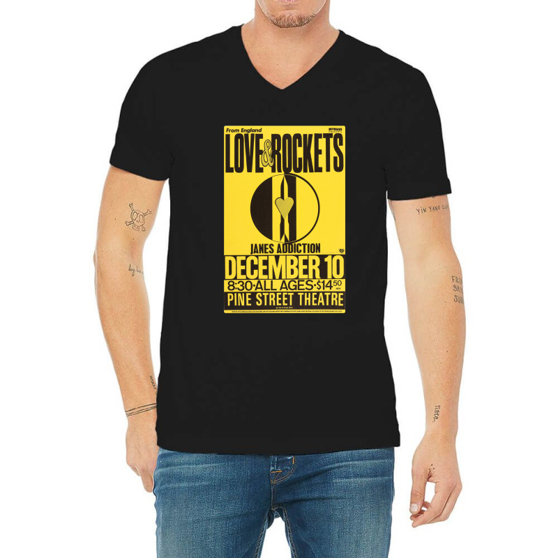 For Mens Womens Love And Rockets Jane_s Addiction Music Vintage Retro V-Neck Tee by cm-arts | Artistshot