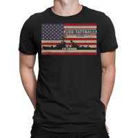 Uss Tattnall Ddg-19 Destroyer Ship Usa American Flag T-shirt | Artistshot