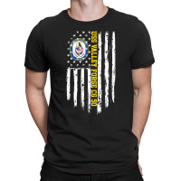 Uss Valley Forge Cg-50 American Flag T-shirt | Artistshot