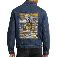 The Wise Words From Eric Forman's Basement Men Denim Jacket | Artistshot