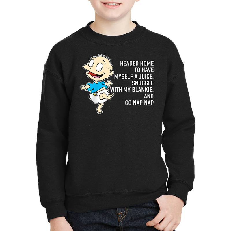 Mademark X Rugrats Tommy Pickles Juice, Blankie & Nap Nap Youth Sweatshirt by Kandurip541 | Artistshot