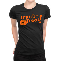 Trunk Or Treat Cute Christian Halloween T Shirt Ladies Fitted T-shirt | Artistshot