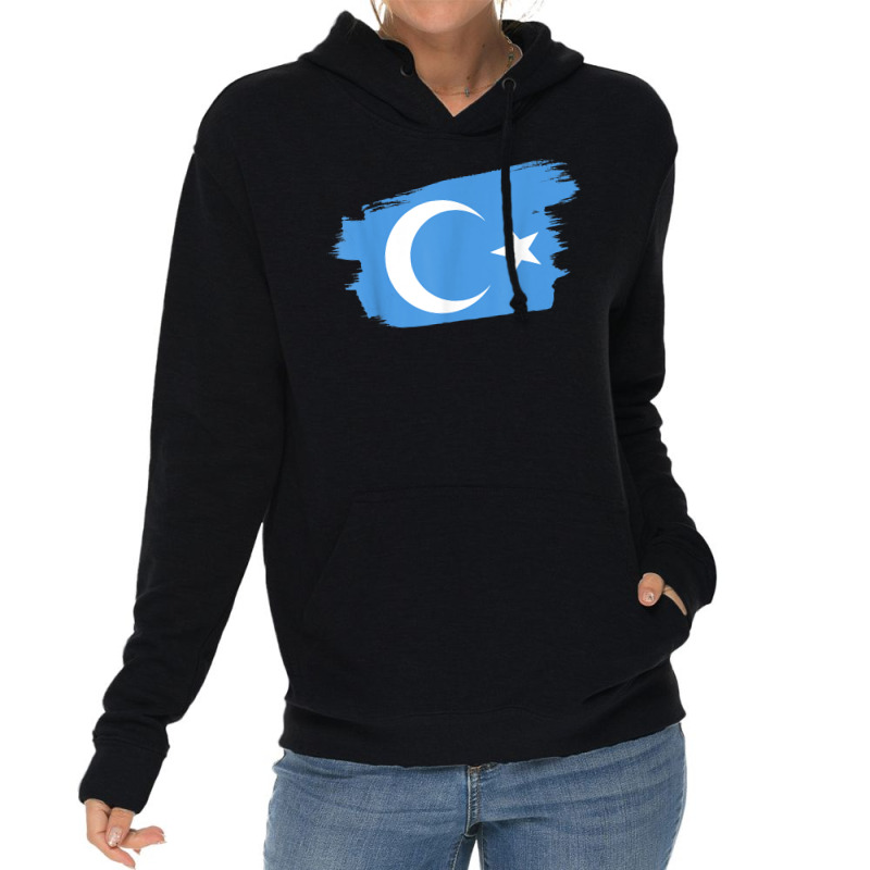 Uyghur Flag - China Camps Free Uighurs Uigurs Uygurs Lightweight Hoodie | Artistshot