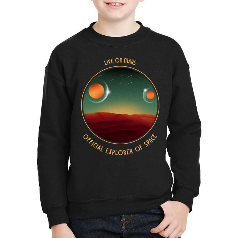 Live On Mars Youth Sweatshirt by Kuwannin528 | Artistshot