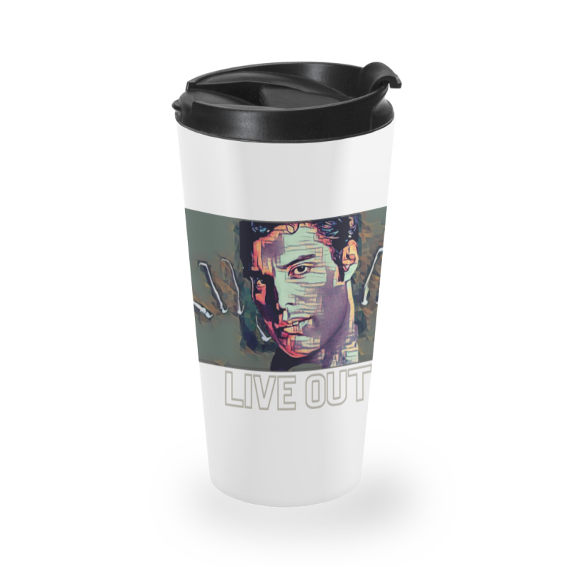 Live Out Your Magic (famous Face With Hands Fingers) Travel Mug | Artistshot