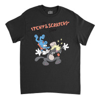 Us The Simpsons Itchy & Scratchy Hammer 01 Heather Grey H Pullover Hoo Classic T-shirt | Artistshot