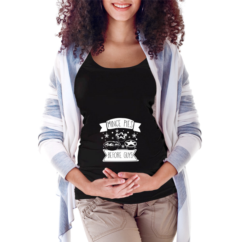 Christmas Mince Pies Before Maternity Scoop Neck T-shirt by sepedakaca | Artistshot