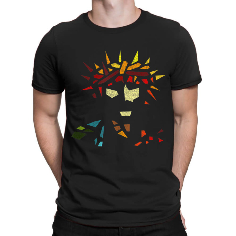 Christian Jesus Christ Crown Of Thorns Stained Glass V2 T-shirt | Artistshot