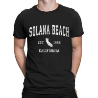 Solana Beach California Ca Vintage Athletic Sports Design Pullover Hoo T-shirt | Artistshot