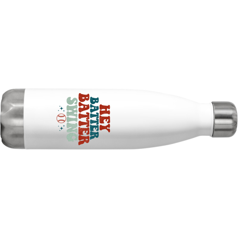 Hey Batter Batter Swing Stainless Steel Water Bottle | Artistshot