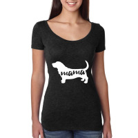 Basset Hounds Dog Mama Women's Triblend Scoop T-shirt | Artistshot