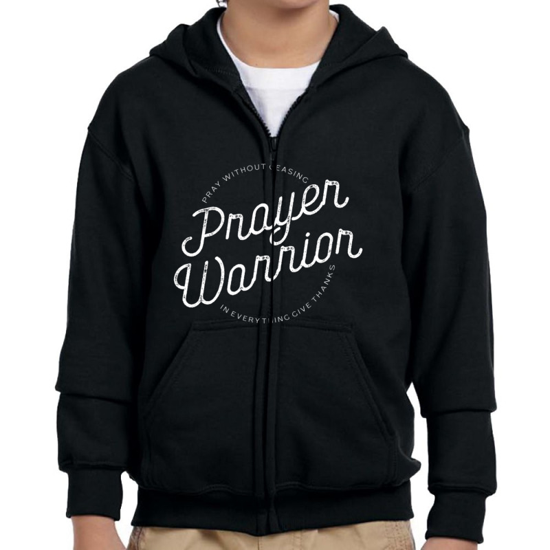 Christian Jesus Shirts & Gifts Prayer Warrior Inspirational Youth Zipper Hoodie by thangdinhsinhelf | Artistshot