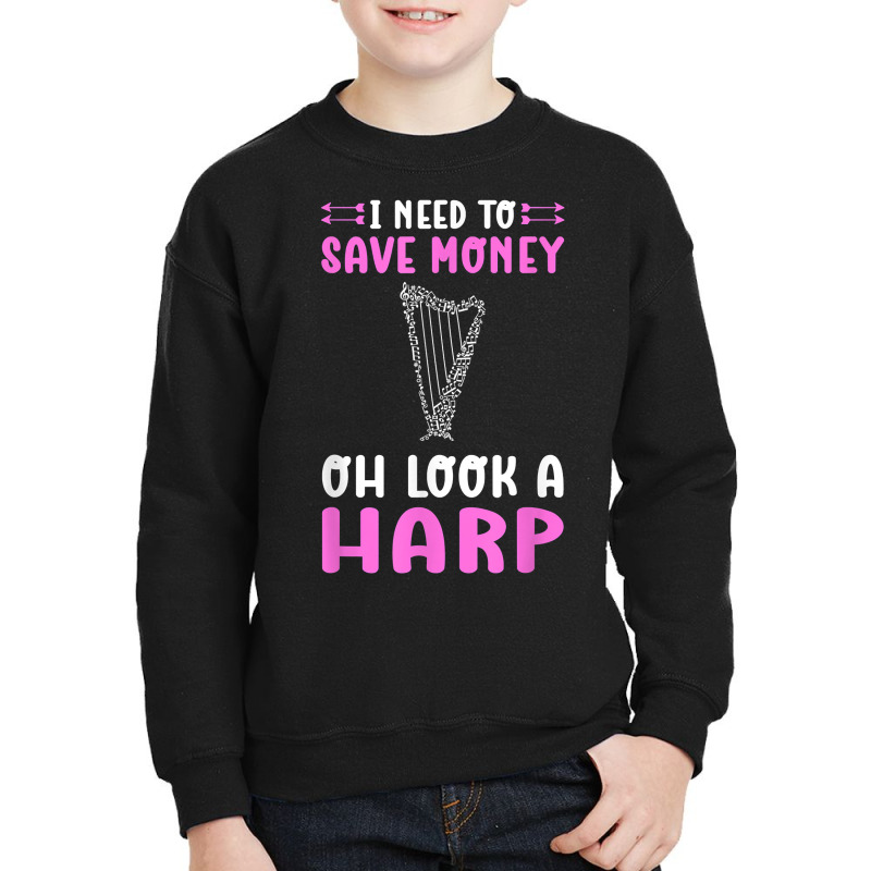 Harp Musician. For Harpist, Harp Girls And Harp Players T Shirt Youth Sweatshirt | Artistshot