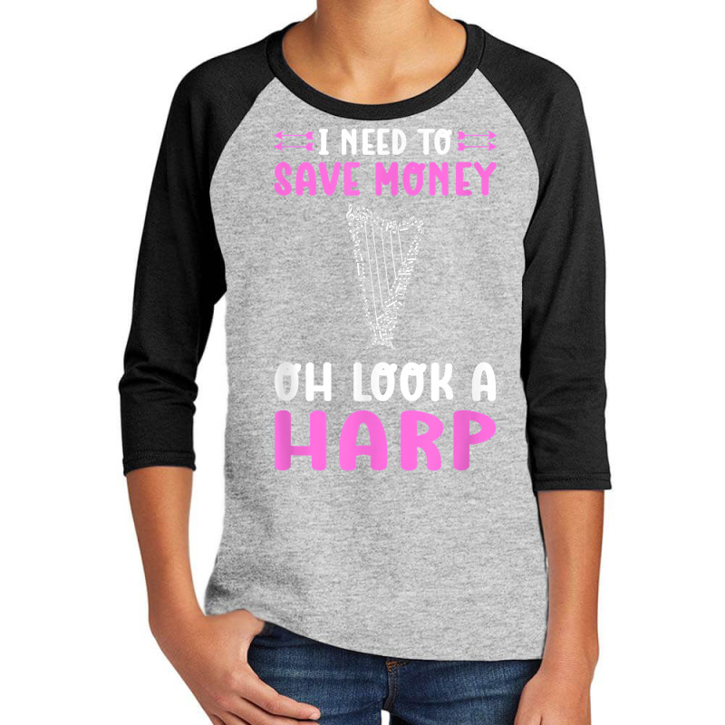 Harp Musician. For Harpist, Harp Girls And Harp Players T Shirt Youth 3/4 Sleeve | Artistshot