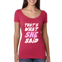 History She Said Season Women's Triblend Scoop T-shirt | Artistshot