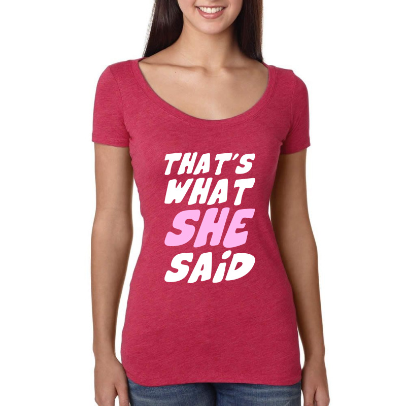 History She Said Season Women's Triblend Scoop T-shirt by fannyenggarisa | Artistshot