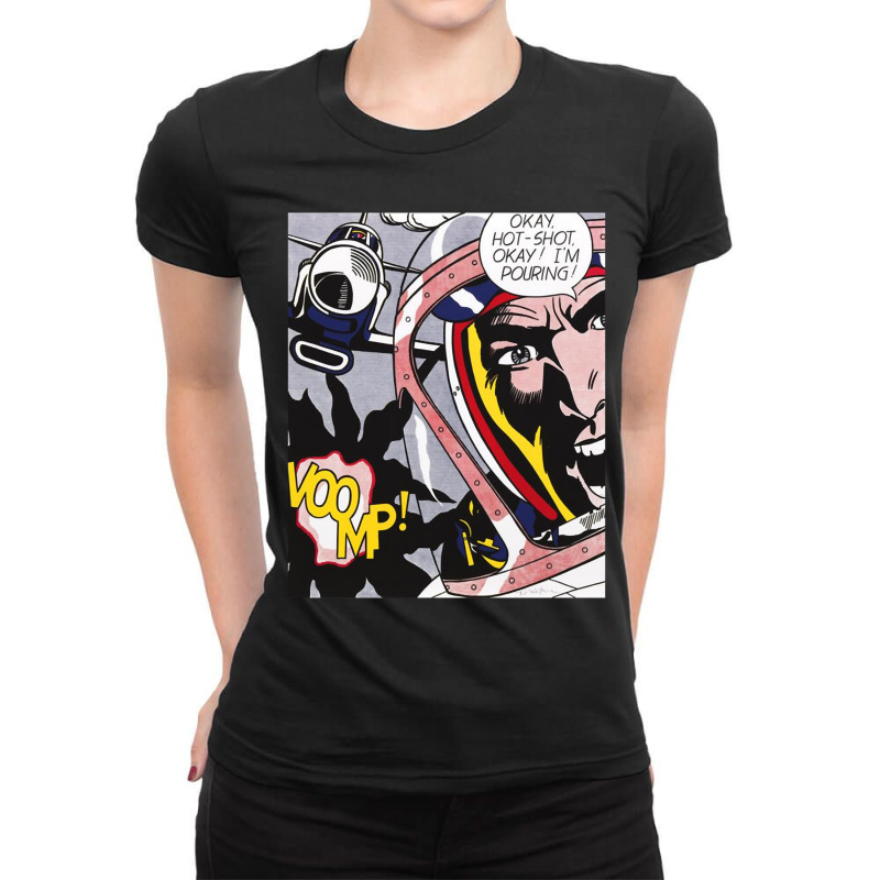 My Favorite People Hotshot Okay Roy Lichtenstein Music Vintage Retro Ladies Fitted T-Shirt by cm-arts | Artistshot