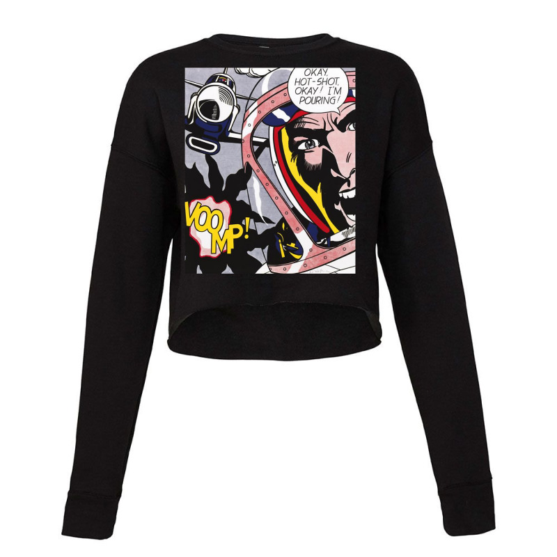 My Favorite People Hotshot Okay Roy Lichtenstein Music Vintage Retro Cropped Sweater by cm-arts | Artistshot